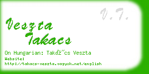 veszta takacs business card